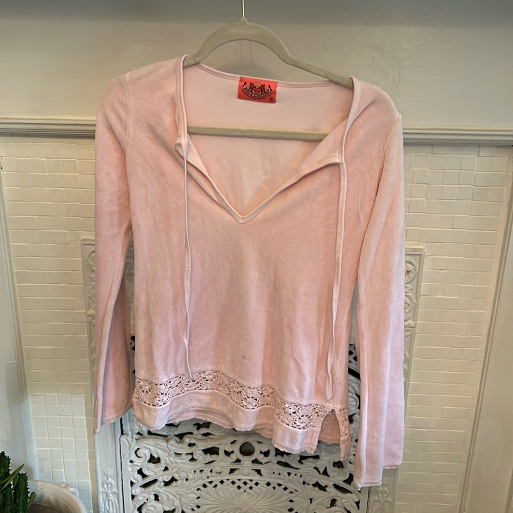 Juicy couture vintage pink lace Beach cover up